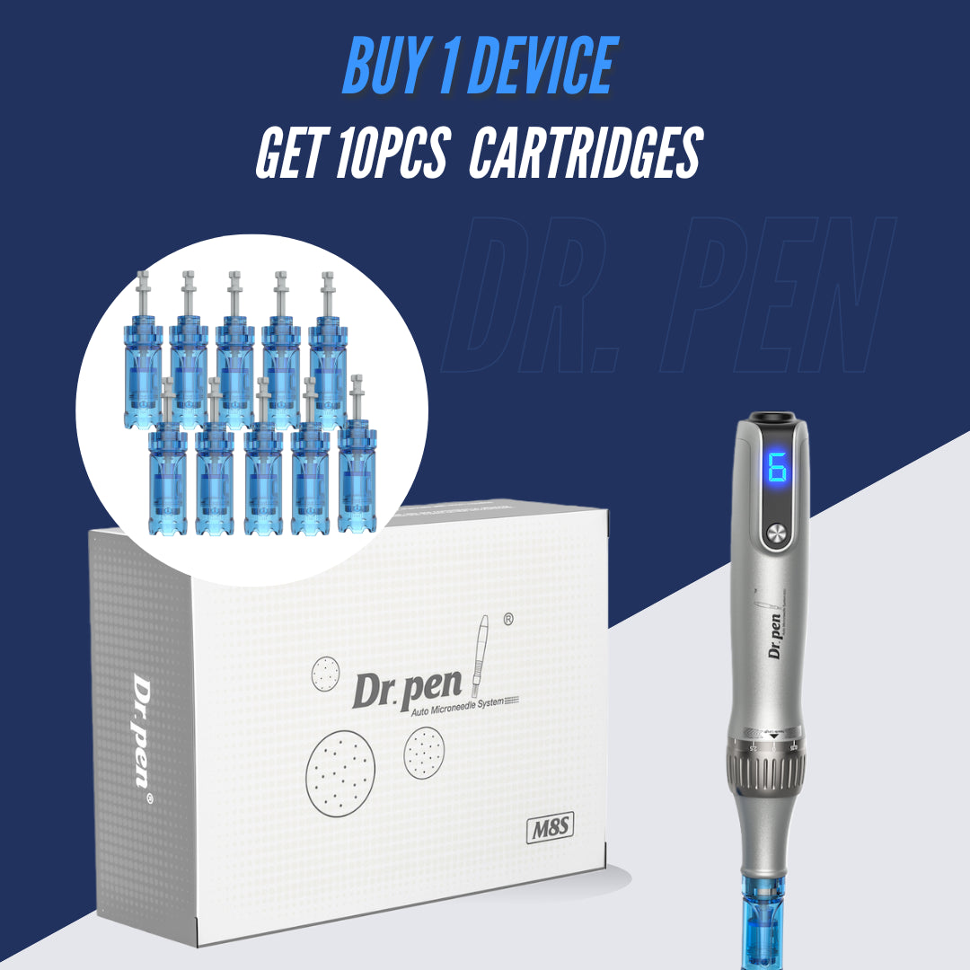 Dr Pen M8S with 10pcs Cartridges