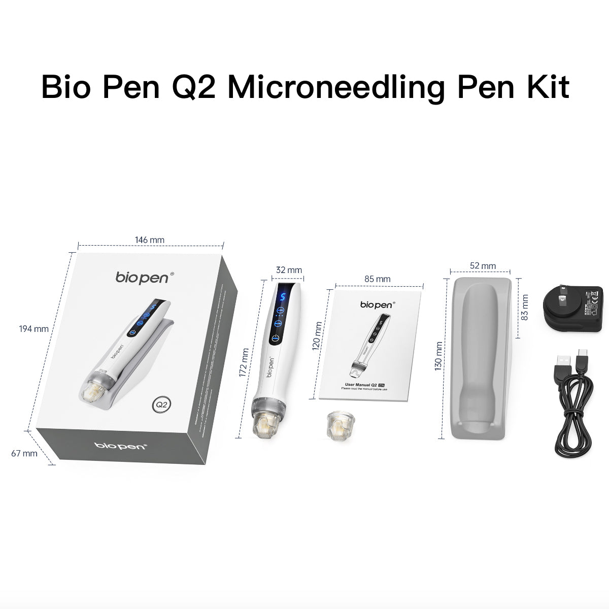 Bio Pen Icon Bio Pen Q2 Microneedling Pen Kit – MTPskintech