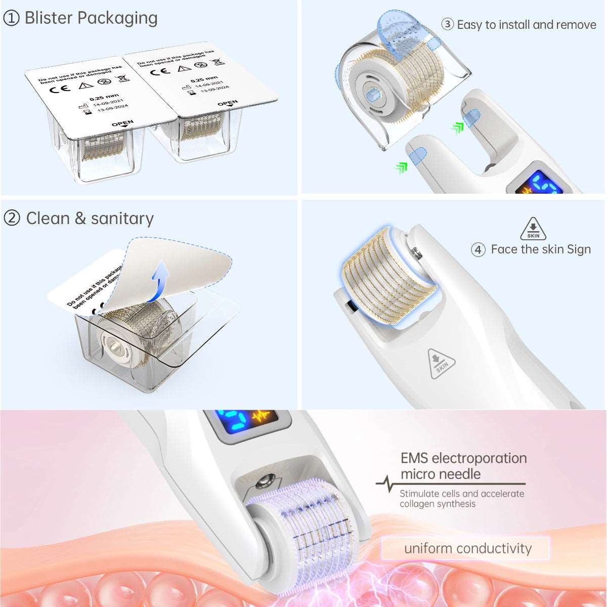 Bio Roller G5 Microneedling Roller Replacement Head - MTPskintech