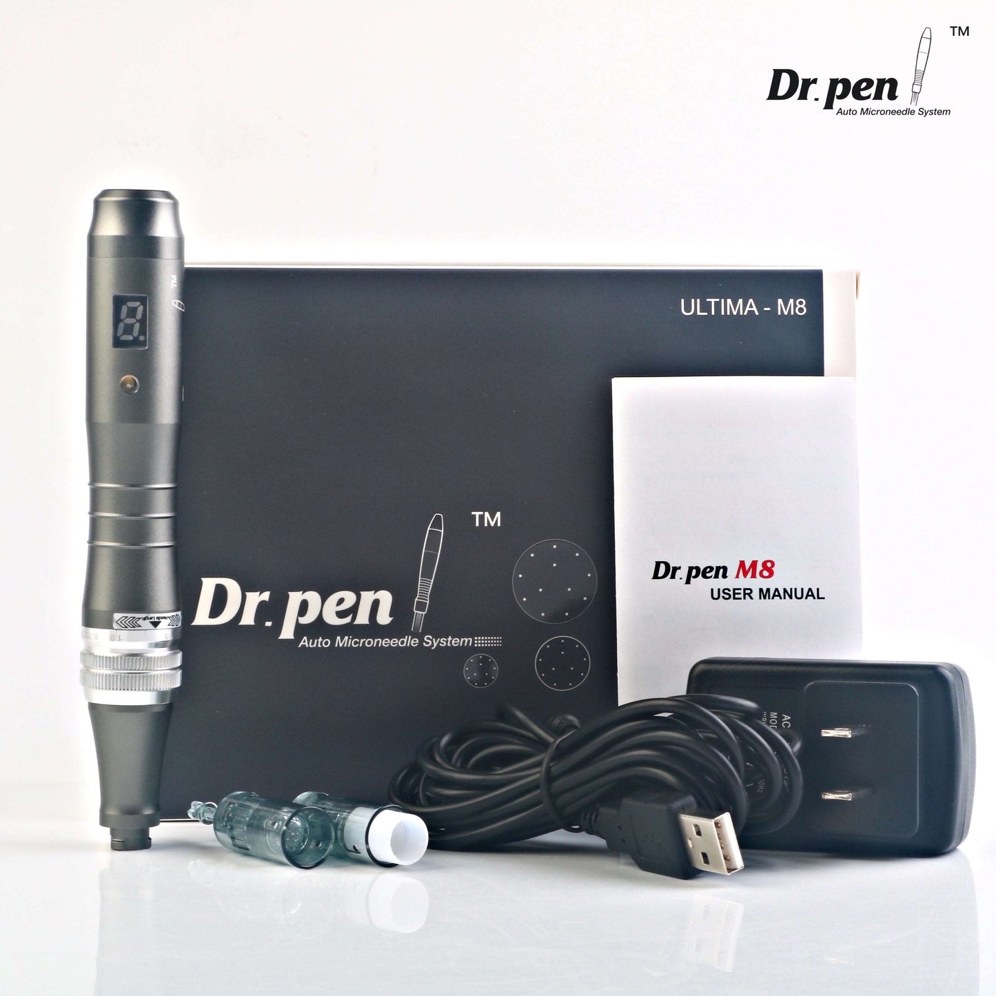 Dr. Pen Ultima M8 Microneedling Pen Kit + 6 Cartridges